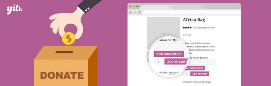 YITH Donations for WooCommerce plugin baranesh معرفی بهترین افزونه‌های اهدای کمک مالی در وردپرس وردپرس